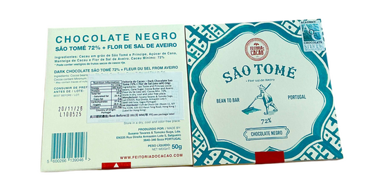 Sao Tome 72% + Fleur du Sel (Sea Salt)
