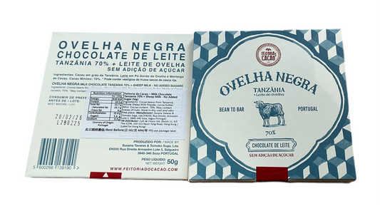 Milk Chocolate Tanzania 70%+Sheep Milk - No Added Sugar