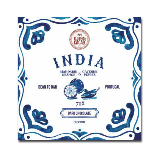 Dark Chocolate India 72% + Mandarin Orange & Cayenne Pepper (50g)