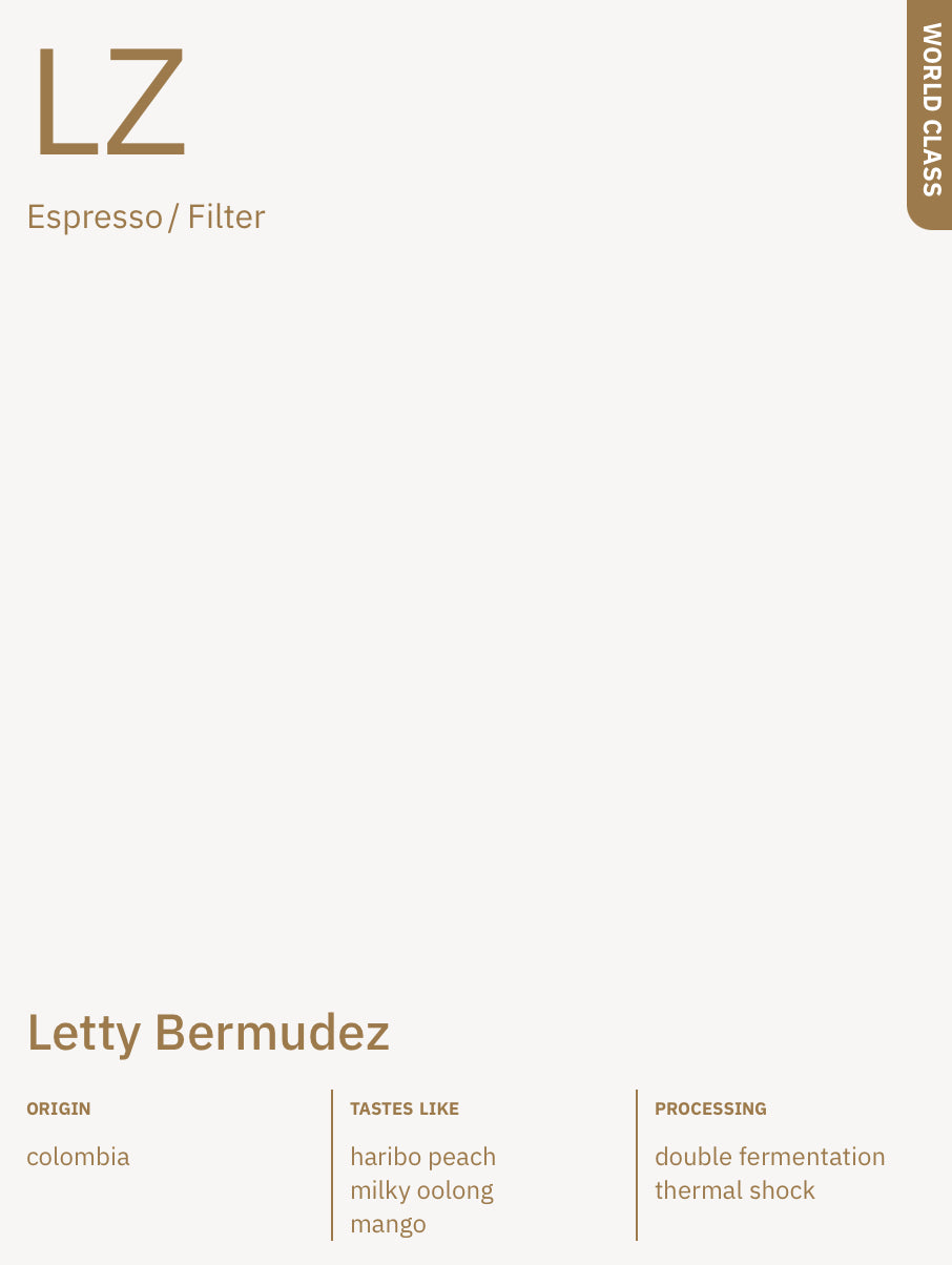 COLOMBIA - Letty Bermudez Geisha (Double Fermentation Thermal Shock)