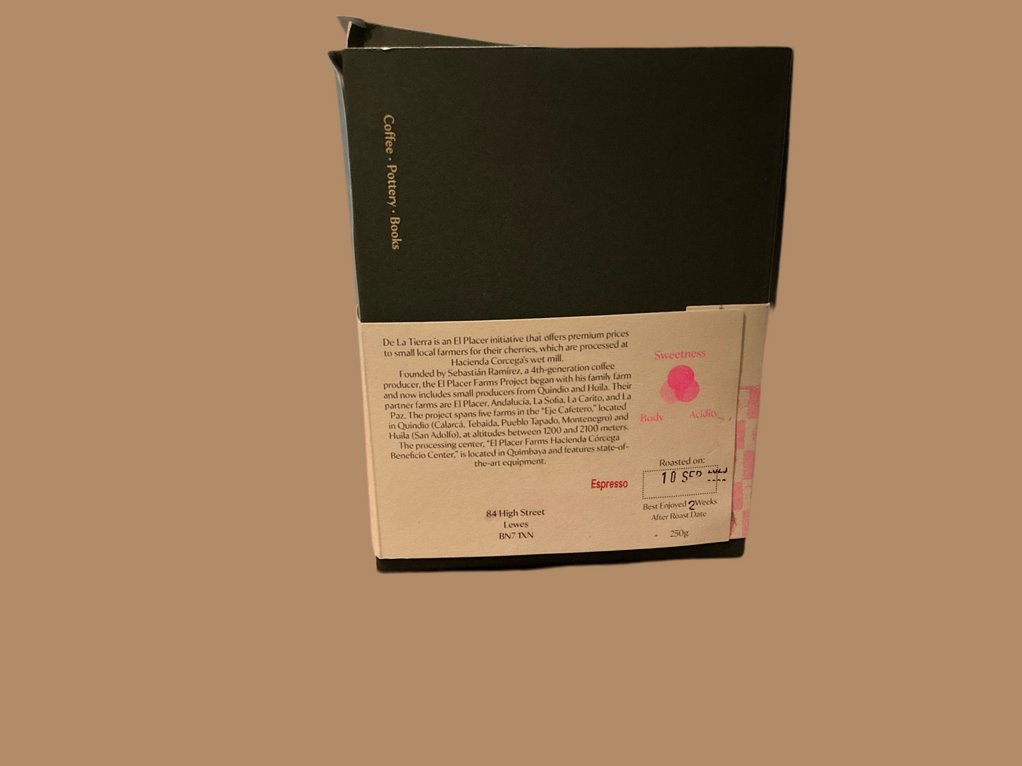 Taith-Colombia-De La Tierra Washed Decaf -Washed Decaf -Castillo -Colombia-espresso (250g)