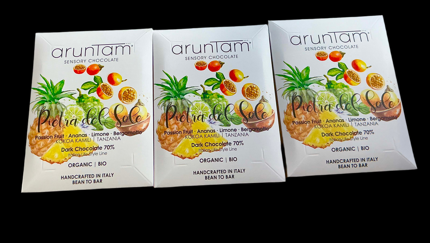 Pasion Fruit-Pineapple-Lemon & Bergamot 70% Cacao Tanzania