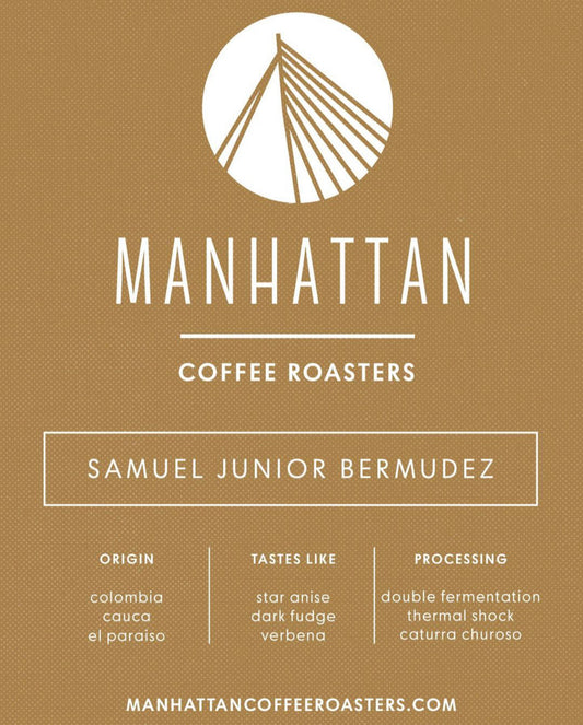 COLOMBIA - Samuel Junior Bermudez Caturra Chiroso (Double Anaerobic Thermal Shock Washed)